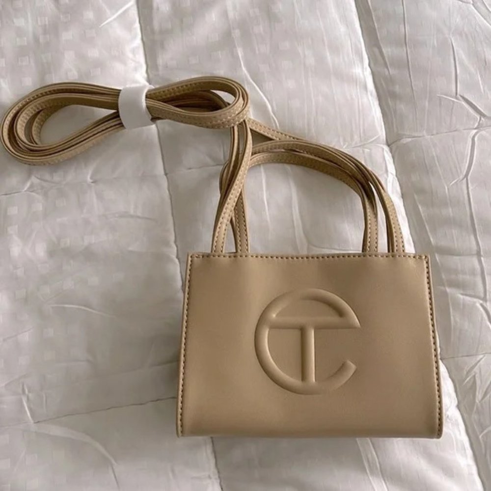 Authentic Telfar Small Cream Shopping Bag